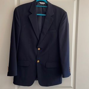 Men’s Joseph & Feiss Int’l Navy Blue Blazer Size 35S.